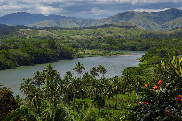 The mountainous interior of Viti Levu, the Republic of Fiji's largest island (Photograph by David Wall/Alamy Stock Photo)