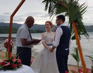 Another Beautiful Island Wedding at Wananavu Beach Resort